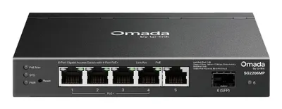 Netzwerk-Switch TP-Link SG2206MP Gigabit 5 Ports L2 PoE Rackmontage
