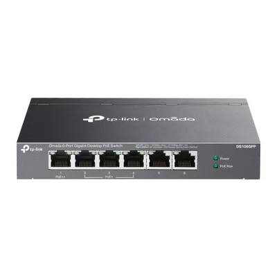 Switch TP-Link Omada DS106GPP 6 Ports Gigabit Ethernet PoE unmanaged Metallgehäuse
