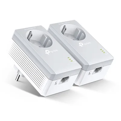 TL-PA4010PKIT - AV600 Powerline Adapter KIT mit Frontsteckdose