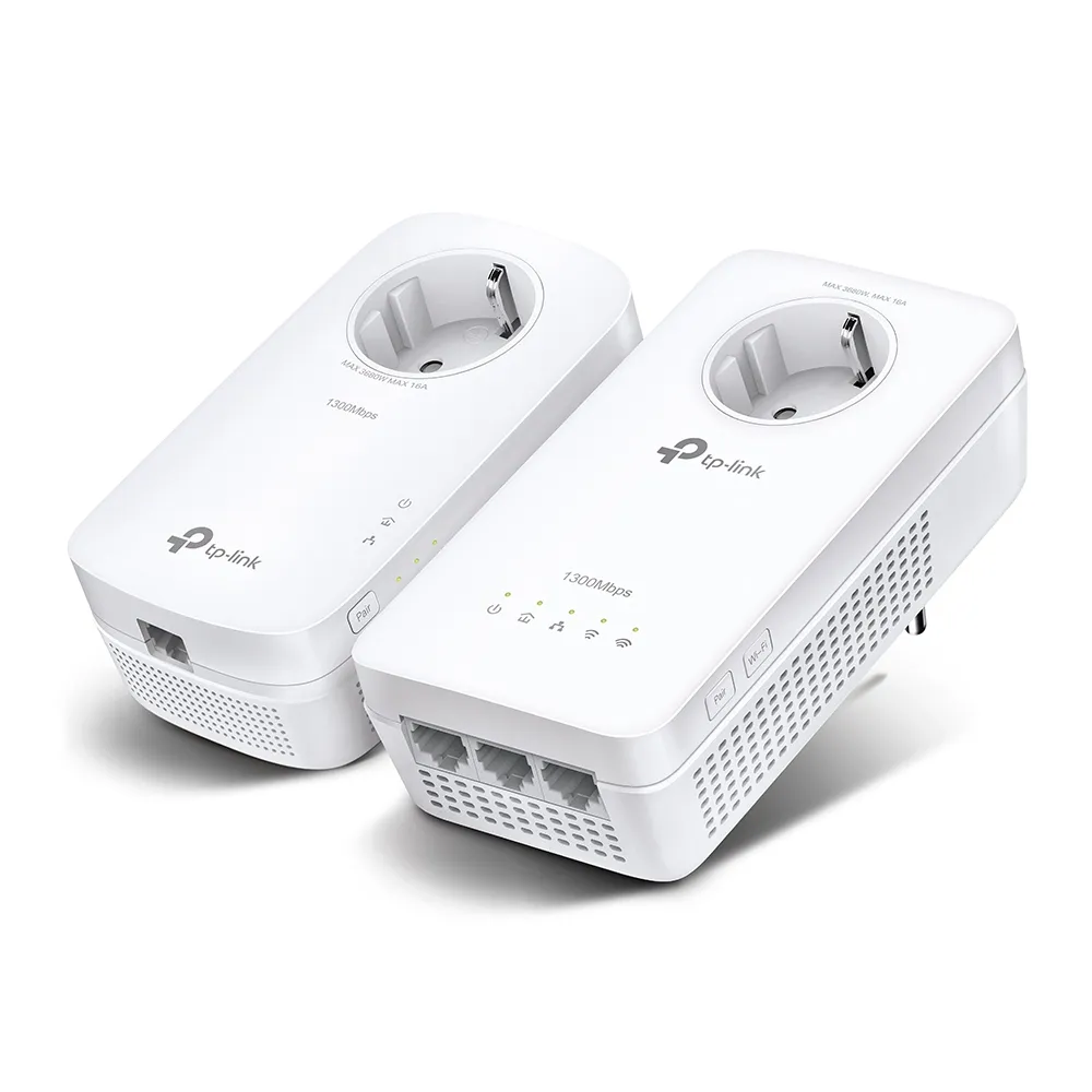 TL-WPA1300P KIT - AV1300-AC1200-Gigabit-WLAN-Powerline-KIT mit Steckdose