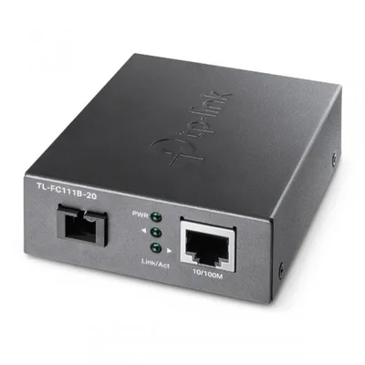 TP-Link TL-FC111B-20 Netzwerk Medienkonverter 100 Mbit/s Einzelmodus Schwarz