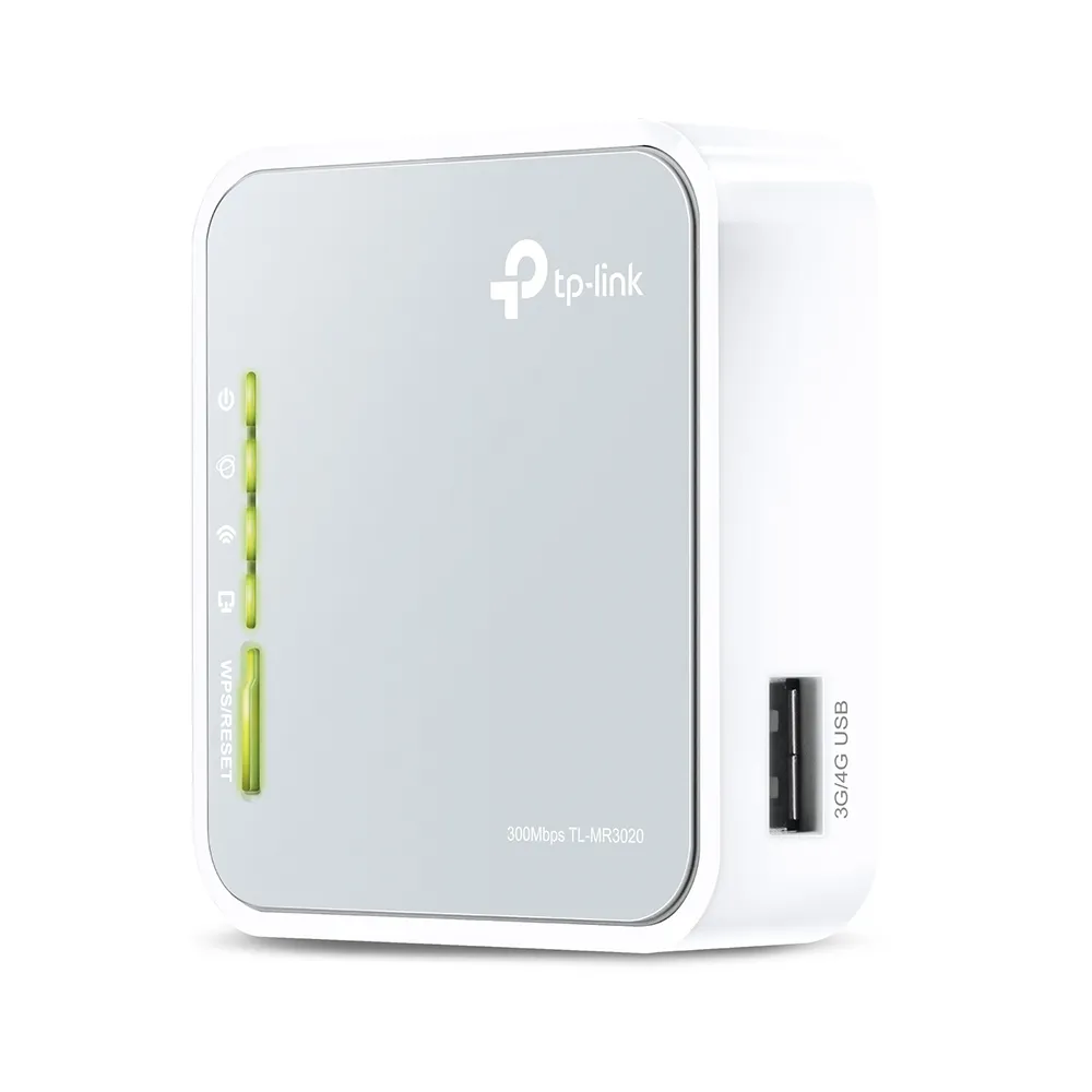 TP-Link TL-MR3020 WLAN-Router Schnelles Ethernet Einzelband (2,4GHz) Silber, Weiß