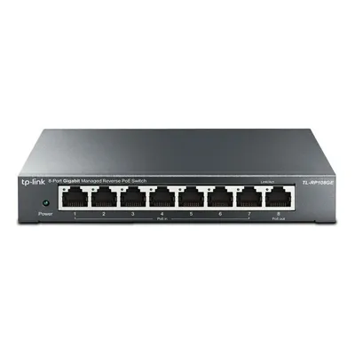 TP-Link TL-RP108GE 8-Port Gigabit PoE Managed Switch Metallgehäuse L2