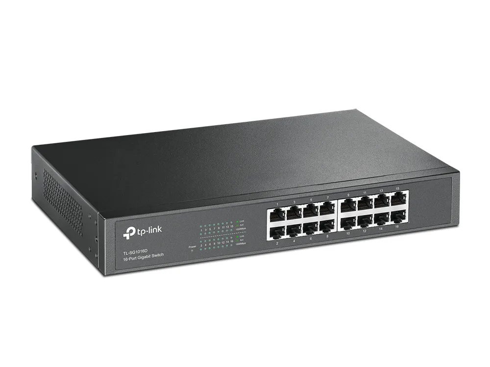 TP-Link TL-SG1016D Switch 16 Gigabit-Ports 10/100/1000