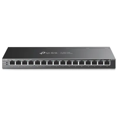 TP-Link TL-SG116P Stapelbarer Metall-Switch mit 16 Gigabit-PoE-Ports zur Wandmontage