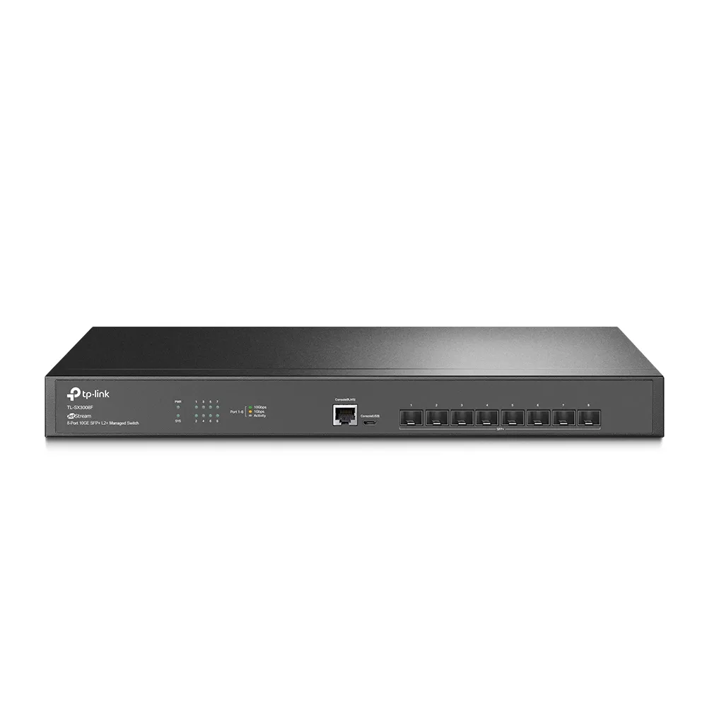 Switch TP-Link TL-SX3008F 8x SFP+ 10G Rackmount Cloud Managed
