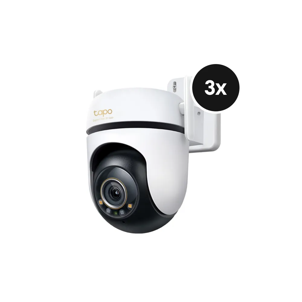 TP-Link Tapo C530WS - Schwenk-Neige-Außenkamera - 3er-Set