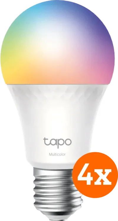 TP-Link Tapo L535E - Weißes und farbiges Licht - E27 - 4er-Pack