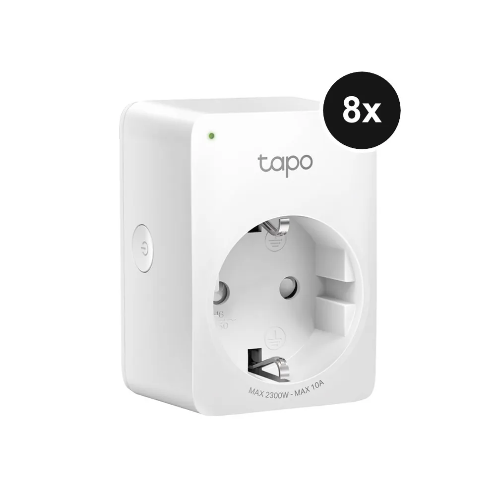 TP-Link Tapo P100 Mini Smart WLAN-Steckdose - 8er-Set
