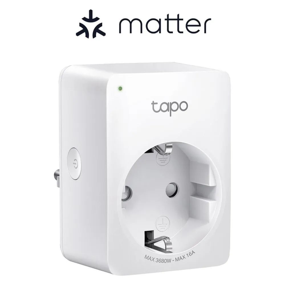 TP-Link Tapo P110M - Smart WLAN Steckdose mit Matter - Weiß