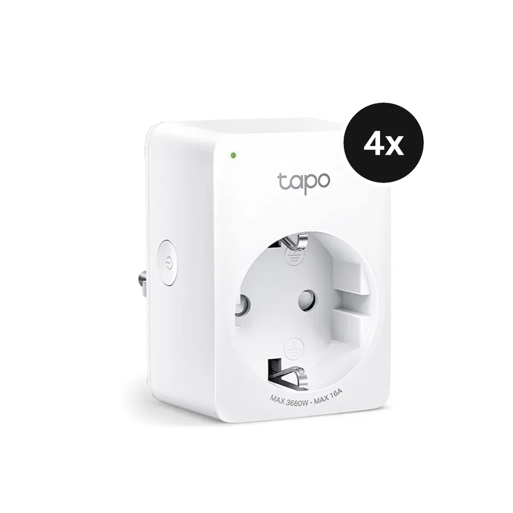 TP-Link Tapo P110M - WLAN Steckdose mit Matter - 4er-Set