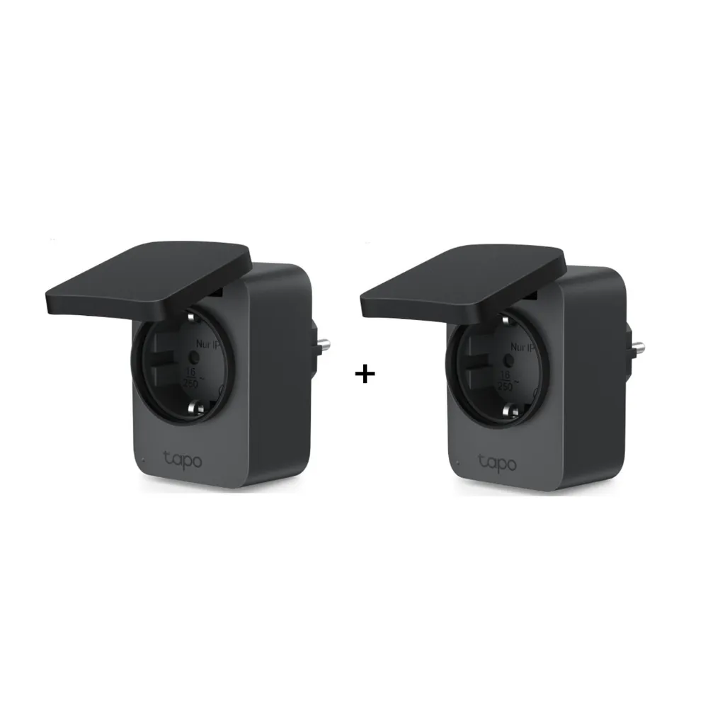 TP-Link Tapo P410M - WLAN-Zwischenstecker für draußen - 2er-Set