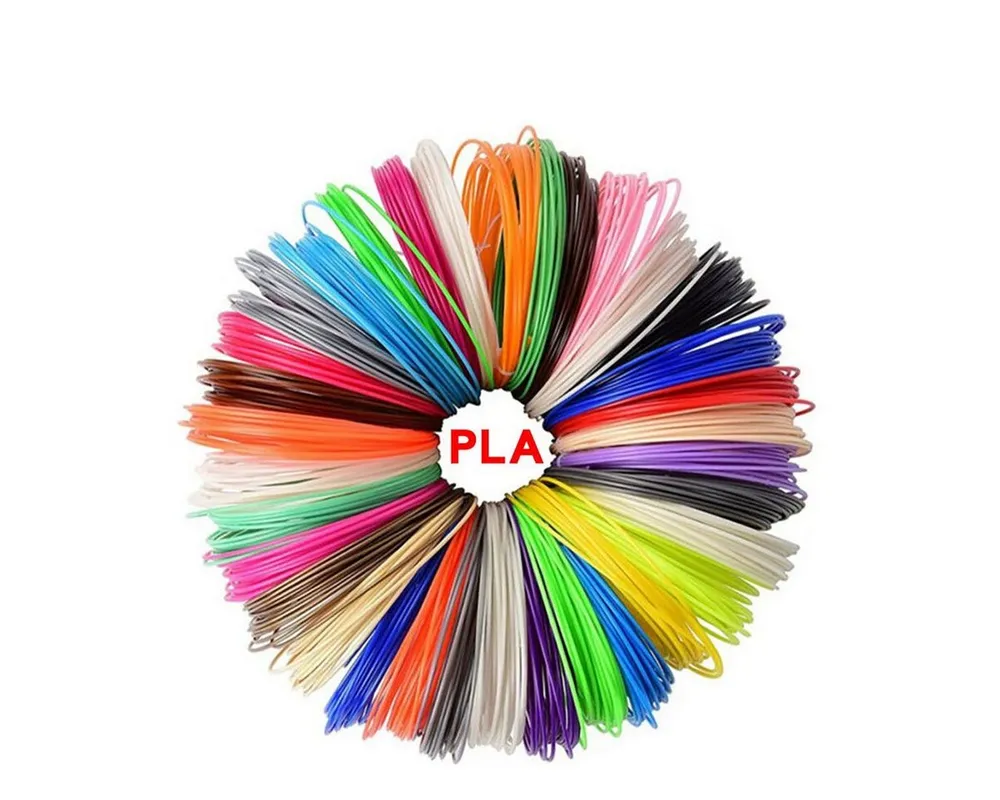 TPFNet 3D-Drucker-Stift PLA-Filament Set für 3D Drucker Stift - 3D-Malerei, Kinderspielzeug - Farb Set PLA Filament 15m (3M x 5 zufällige Farben)
