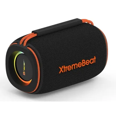 Lautsprecher Tracer Tragbar Wireless 10 W Bluetooth USB-C Wasserfest LED Schwarz Orange