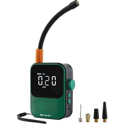 Tragbarer Kompressor Tracer 12V 4000 mAh 10 bar mit Powerbank und LED