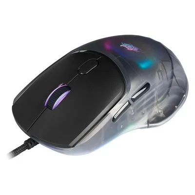Ratón TRACER GameZone NEON USB 12400DPI Schwarz 7 Tasten RGB Gaming