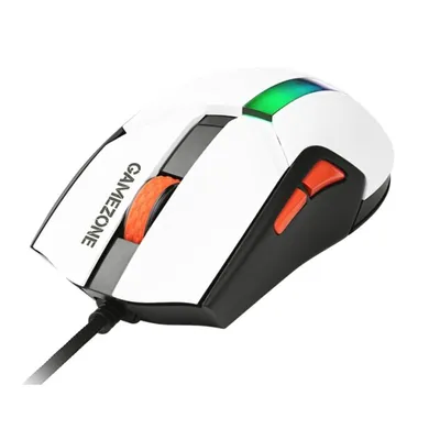 Ratón TRACER Gamezone Cool USB Type-A 12000DPI Weiß 7 Tasten Beleuchtet