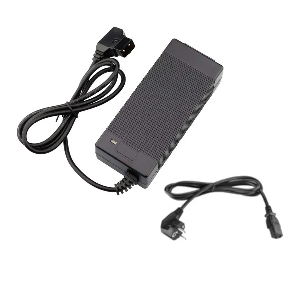 Trade-Shop D-Tap Reiseladegerät Netzteil 16,8V 3A für V-Mount Akku Camcorder Akku-Ladestation (3000 mA, Geeignet für V-Mount Li-Ion Akkus mit 14,4V/14,8V / D-Tap-Anschluss)