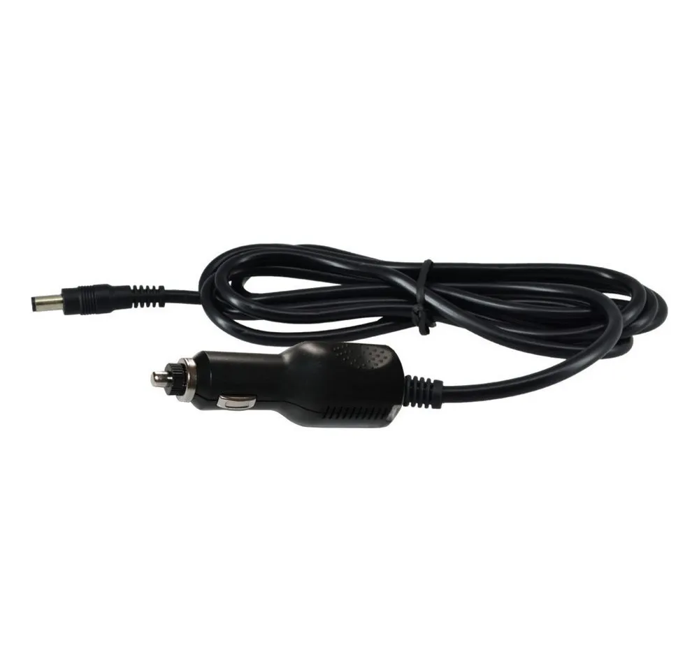 Trade-Shop KFZ Netzteil Adapter Zigarettenanzünder 12V 2A 5,5x2,5mm Hohlstecker Autoladekabel, Rundstecker / Hohlstecker: 5.5 x 2.5mm, Gesamtlänge: ca 1,2m / Passend für LCD Fernseher Monitore TVs etc.