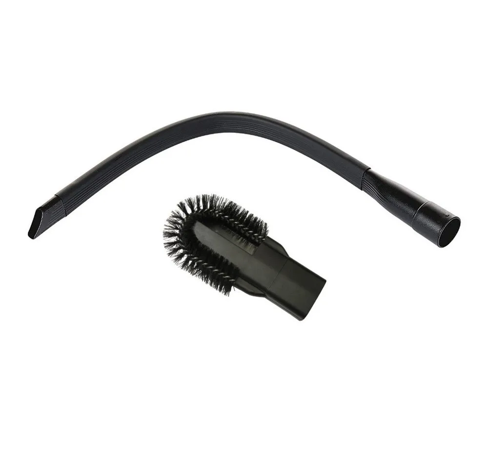 Trade-Shop lange Fugendüse mit Heizkörperaufsatz flexibel 30mm, 32mm, 35mm, 37mm AEG Miele, Zubehör für Nilfisk, Numatic, Kärcher, Einhell, Grundig, Hoover und viele mehr, extra lang 62cm, schmal, 32mm - 37mm, mit abnehmbarem Bürstenaufsatz