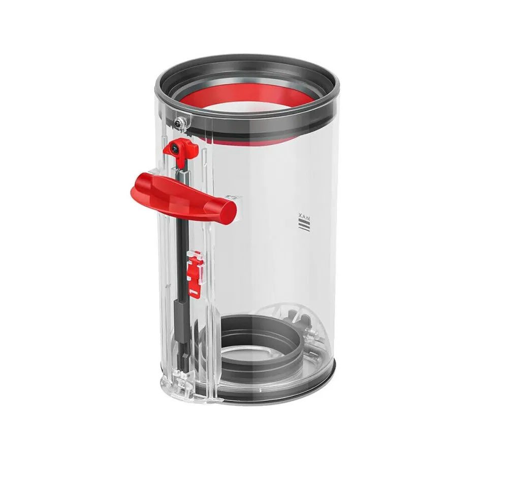 Trade-Shop Saugroboter Zubehör-Set Staubbehälter passend für Dyson V10, SV12, SV13, SV27, Zubehör für Dyson 969509-01, Ersatzbehälter mit transparentem Design / Höhe: ca. 19,6cm