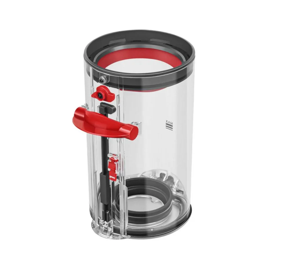 Trade-Shop Saugroboter Zubehör-Set Staubbehälter passend für Dyson V11, V15, SV14, SV15, SV17, SV22, Zubehör für Dyson 970050-01, 965443-01, Ersatzbehälter mit transparentem Design / Höhe: ca. 19,6cm