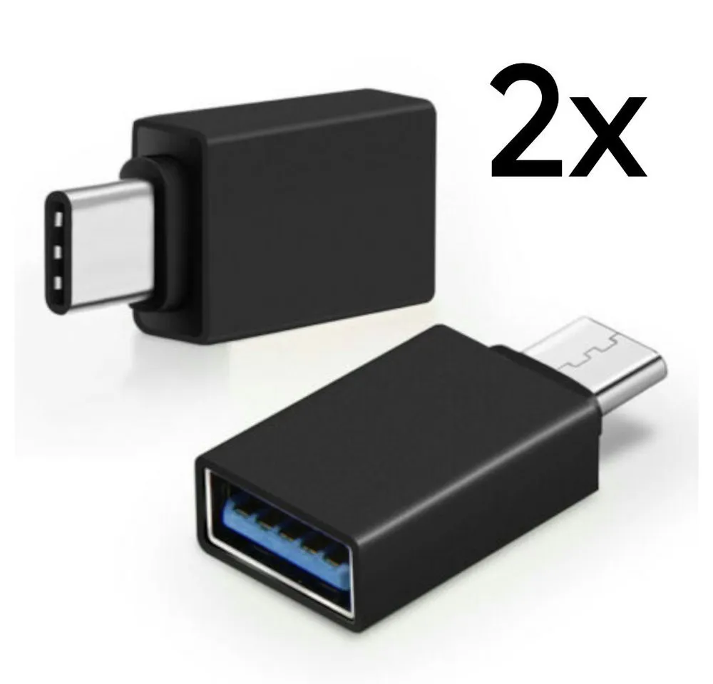 TradeNation Adapter USB C auf USB A 3.0 OTG USB-Stick für MacBook Samsung Buchse USB-Adapter USB-C zu USB 3.0 Typ A, Plug & Play OTG