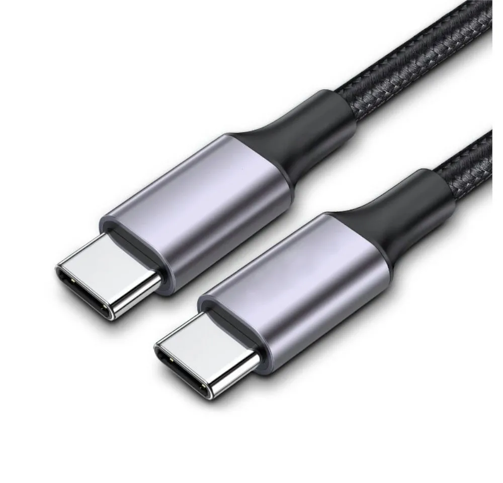 TradeNation USB C auf USB C Ladekabel 1m 2m Kabel Schnell 60W für Samsung Apple USB-Kabel, USB-C, USB-C (100 cm), 60W