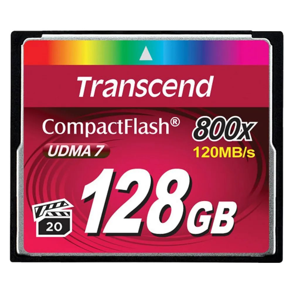Transcend Premium CompactFlash 128GB Card R120MB/s VGP 20 MLC