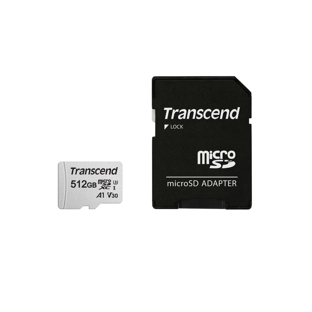 Transcend 300S | ts512gusd300s-a | Flash-Speicherkarte (Adapter
