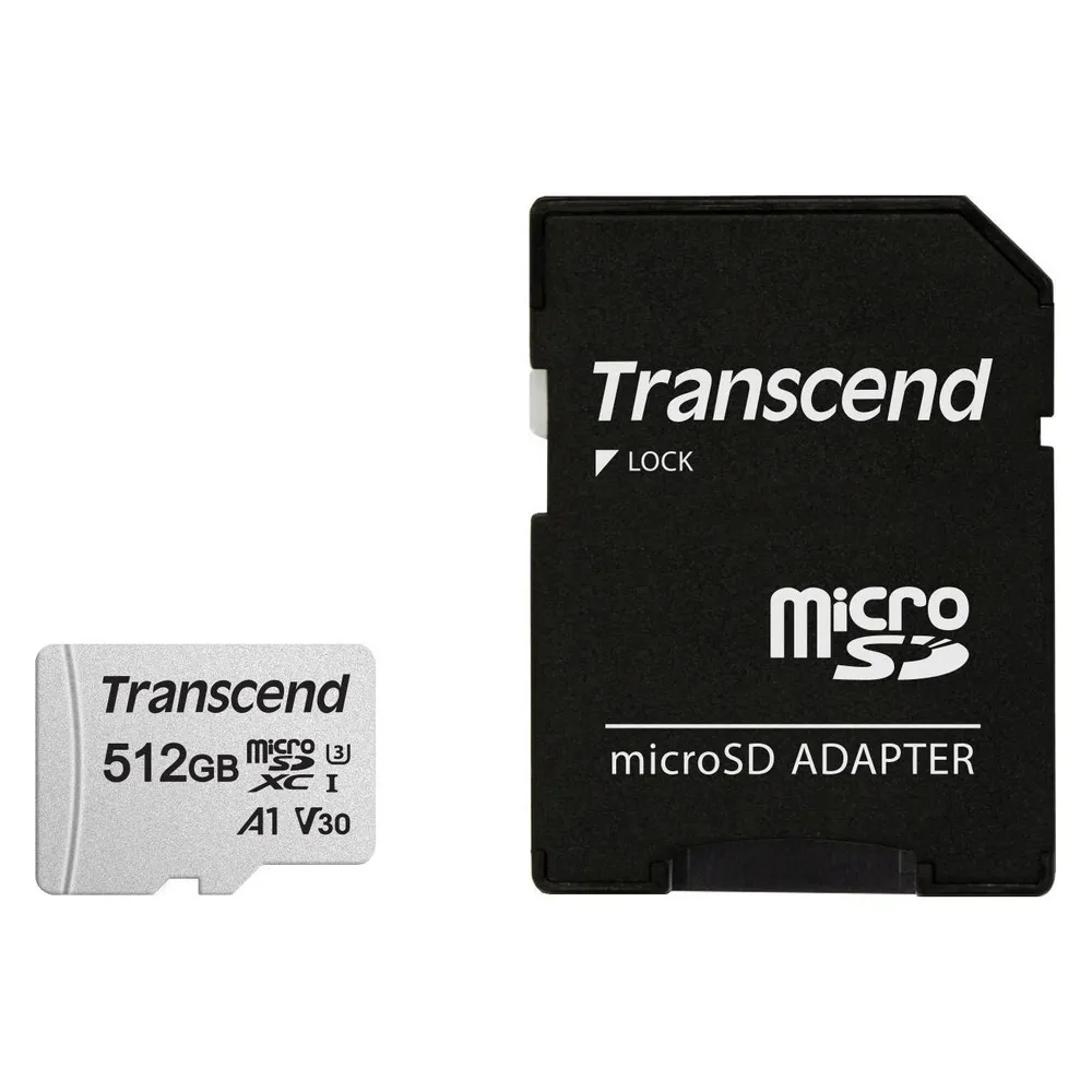 Transcend USD300S (512 GB, microSDXC, U3, UHS-I)