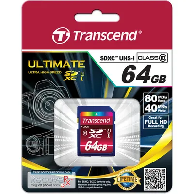 Transcend Ultimate | ts64gsdxc10u1 | Flash-Speicherkarte - 64