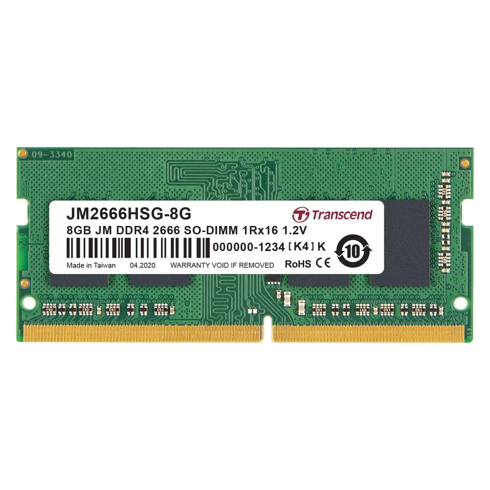 Transcend JetRAM DDR4 (1 x 8GB, 2666 MHz, DDR4-RAM, SO-DIMM)