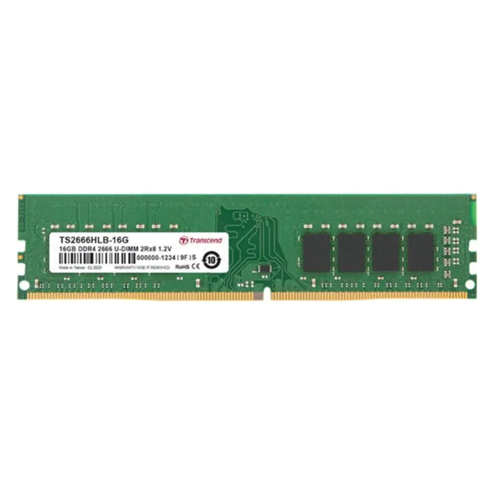 Transcend 16GB DDR4 3200 MT/s UDIMM 288pin 1R x8 unbuffered