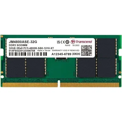 Arbeitsspeicher RAM Transcend JetRam 32GB 1x32GB DDR5 4800MHz CL40 SO-DIMM