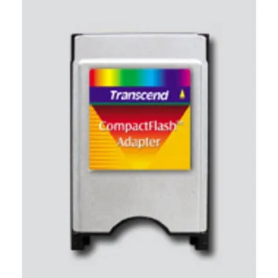 Kartenleser Transcend Adapter CompactFlash zu PCMCIA Silber