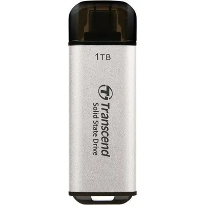 Externe Festplatte Transcend 1TB USB Typ-C 10Gbps ESD300 Silber Ultrakompakt