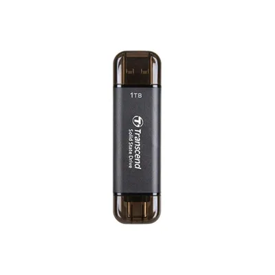 Festplatte Transcend ESD310C 1TB SSD USB 3.2 Gen 2x2 1050MB/s Schwarz