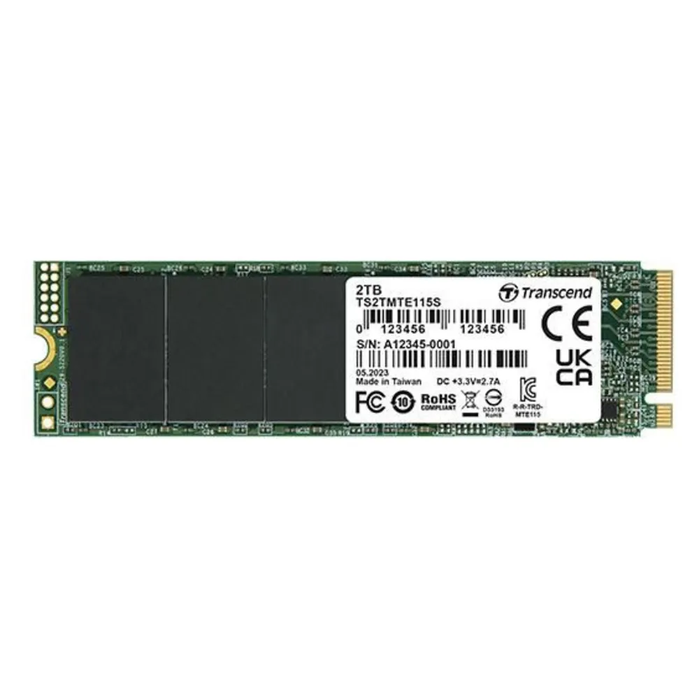 Festplatte Transcend PCIe SSD 115S 1 TB M.2 3200 MB/s NVMe 1.4