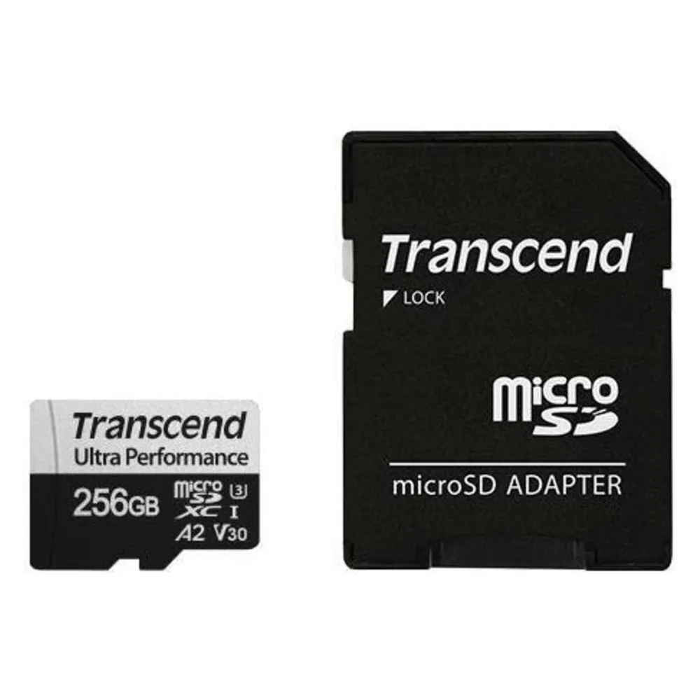 MicroSD-Karte Transcend TS256GUSD340S 256GB Klasse 10 UHS-I V30 A2