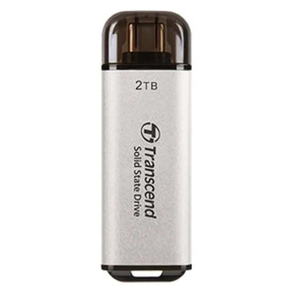 Disco Duro Transcend ESD300 2TB SSD USB Typ-C 10 Gbps Silber
