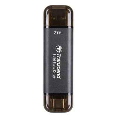Transcend TS2TESD310C 2TB USB Typ-A zu Typ-C Schwarz Schnell