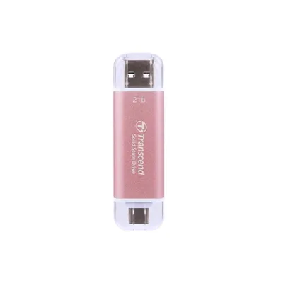 Festplatte Transcend ESD310 2TB SSD USB Type-A zu USB Type-C 10 Gbit/s Rosa
