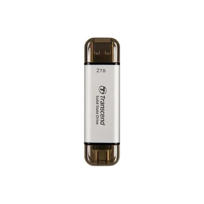 Festplatte Transcend ESD310 2 TB SSD USB 3.2 Gen 1 1050 MB/s Silber