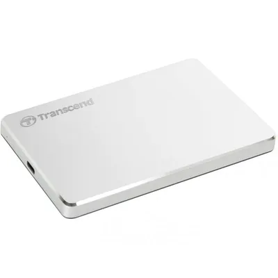 Transcend StoreJet 25C3S Externe Festplatte 2 TB 2.5" USB Typ-C 3.2 Gen 1 (3.1 Gen 1) Silber
