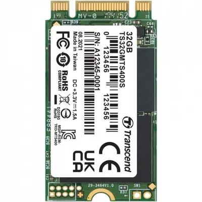 Transcend TS32GMTS400S Internes Solid State Drive 32 GB M.2 Serial ATA III MLC