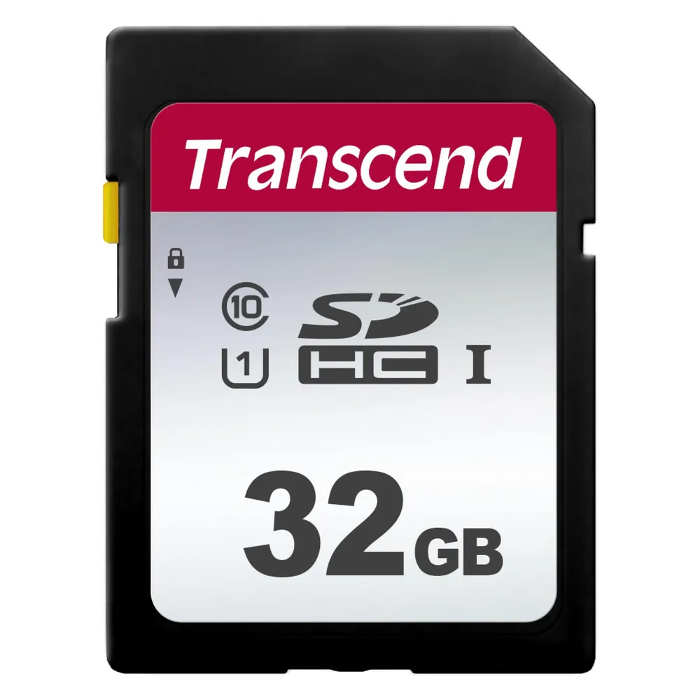 Speicherkarte Transcend 300S 32GB SDHC Class 10 UHS-I U1 V30 Schwarz