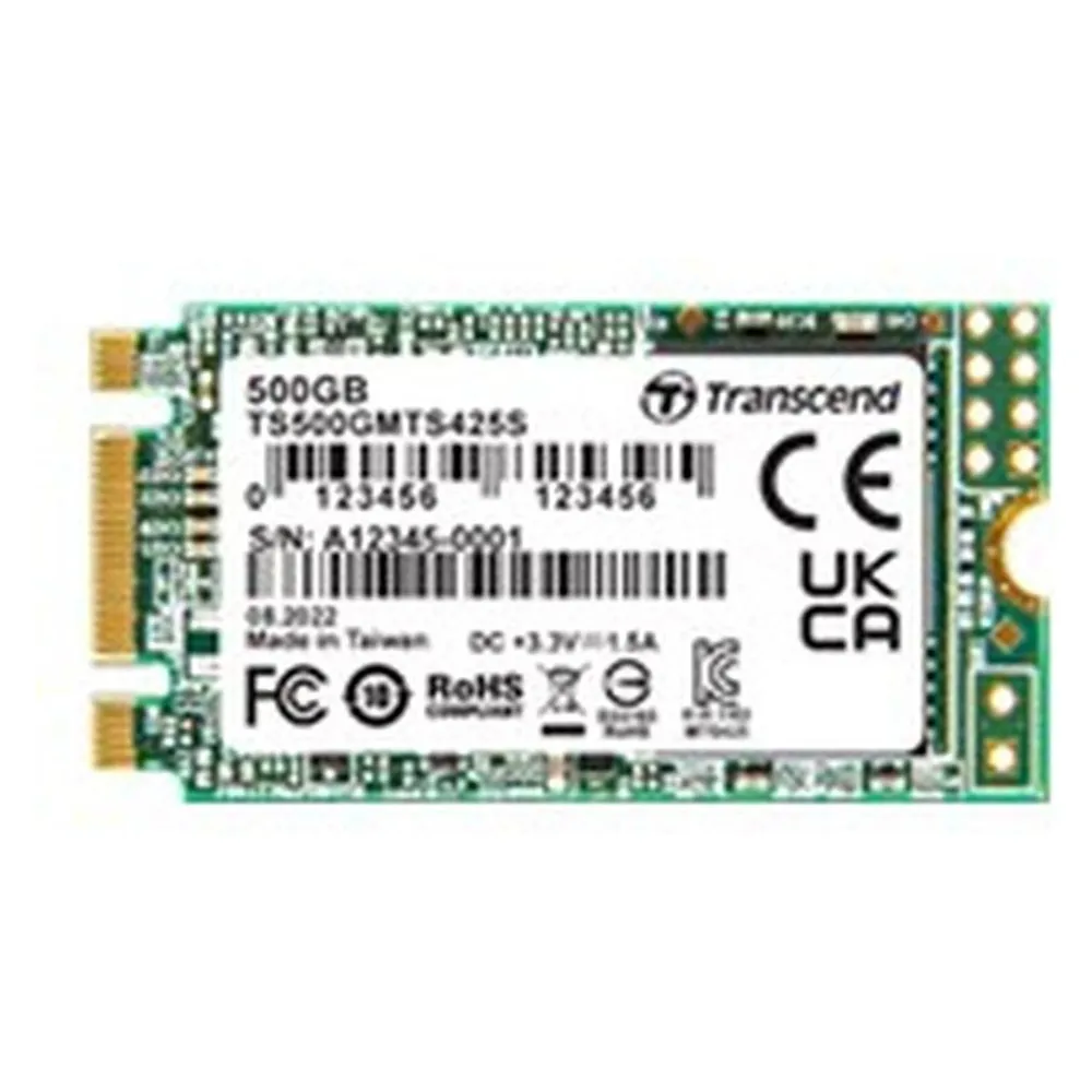 Festplatte Transcend 425S 500 GB M.2 SATA 530 MB/s Lesen 480 MB/s Schreiben