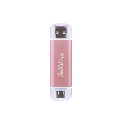 Festplatte Transcend ESD310 512GB SSD USB 10 Gbit/s Rosa mit Schutz