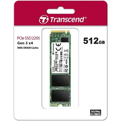 Transcend MTE220S SSD 512GB M.2 NVMe PCIe Gen3 x4